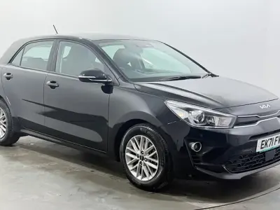 Used Kia Rio 84 HP (61 kW) 2021 Black Hatchback