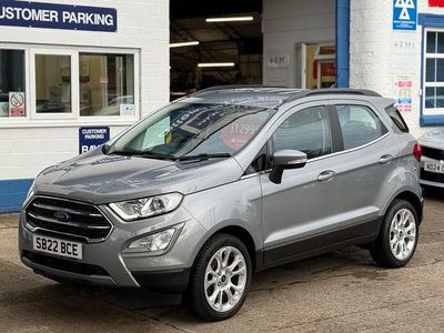 Solar silver Used 2022 Ford Ecosport Titanium SUV | £12,995 (Fair price)