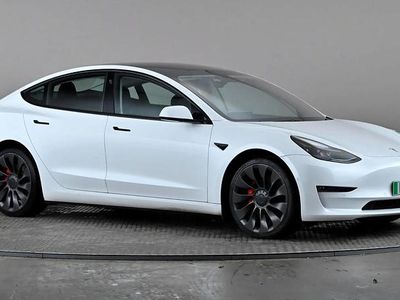White Used 2021 Tesla Model 3 Performance Sedan | £22,498 (Fair price)