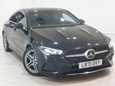 Used Mercedes CLA200 AMG line 163 HP (119 kW) 2021 Black Coupe