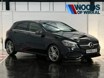 Used Mercedes A200 AMG line 136 HP (100 kW) 2016 Black Hatchback