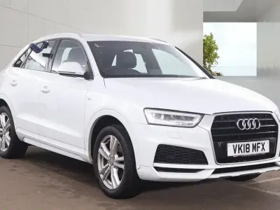 Begagnad Audi Q3 S-Line 150 HK (110 kW) 2018 Vit SUV