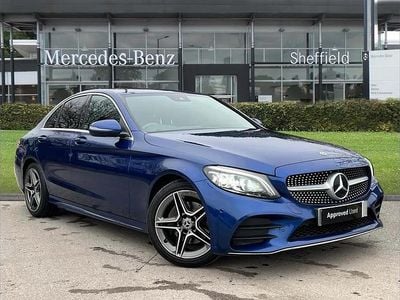 Used Mercedes C200 AMG line 158 HP (116 kW) 2020 Blue Sedan