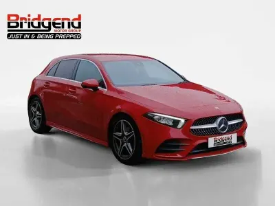 Used Mercedes A180 AMG line 136 HP (100 kW) 2019 Red Hatchback