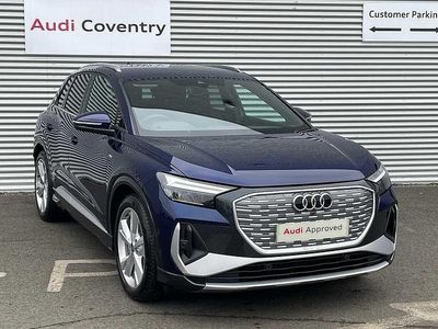 Navarra blue, metallic Used 2024 Audi Q4 e-tron S-Line SUV | £37,291 (Fair price)