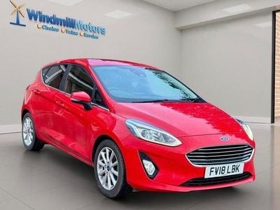 Usado Ford Fiesta Titanium 100 HP (73 kW) 2018 Vermelho Citadino