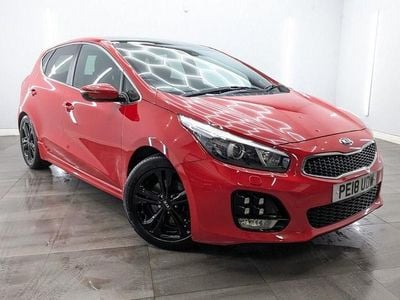 Used Kia Ceed GT-Line S 136 HP (100 kW) 2018 Red Hatchback