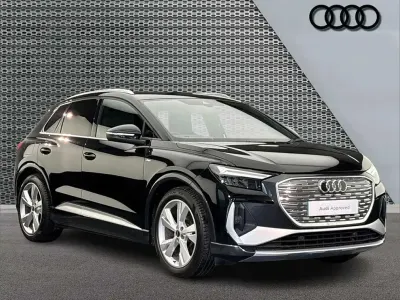 Used Audi Q4 e-tron S-Line 125 kW (170 HP) 2021 Black SUV