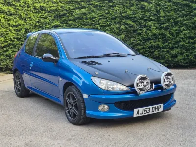 Used Peugeot 206 GTi 180 HP (132 kW) 2003 Blue Hatchback