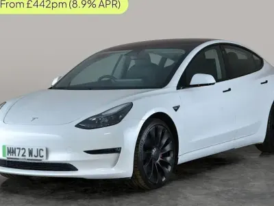 Used Tesla Model 3 Performance 461 kW (627 HP) 2022 White Sedan