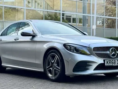 Used Mercedes C200 AMG Line Premium 2018 Silver Sedan