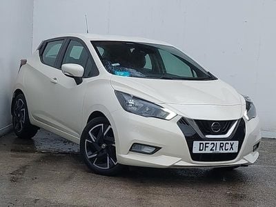 Used Nissan Micra Acenta 92 HP (67 kW) 2021 White Hatchback