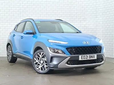 Used Hyundai Kona Premium 141 HP (103 kW) 2021 Blue SUV
