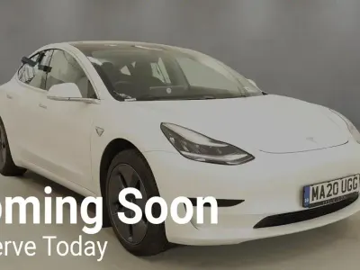 Used Tesla Model 3 Standard Range 239 kW (325 HP) 2020 White Sedan