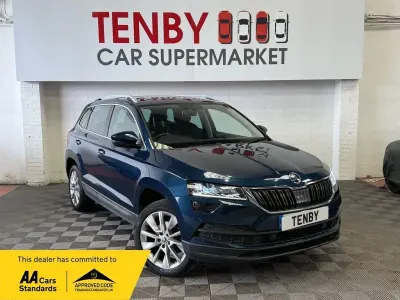 Used Skoda Karoq SE L 150 HP (110 kW) 2018 Blue SUV
