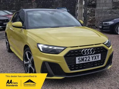 Used Audi A1 Sportback S-Line 110 HP (80 kW) 2022 Yellow Hatchback