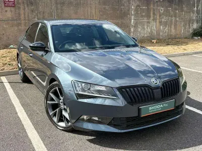 Used Skoda Superb SportLine 150 HP (110 kW) 2017 Grey Hatchback
