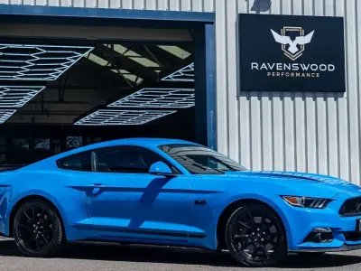 Begagnad Ford Mustang GT 2017 Blå Sportkupé