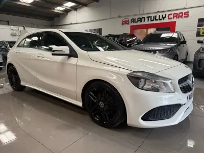 Used Mercedes A160 AMG line 102 HP (75 kW) 2017 White Hatchback