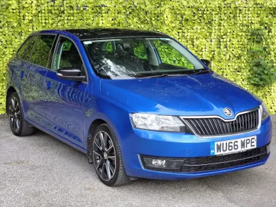 Used Skoda Rapid Sport 110 HP (80 kW) 2016 Blue Hatchback