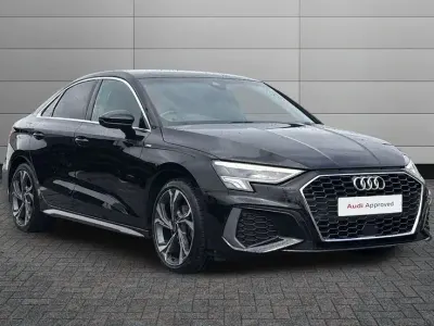 Used Audi A3 S-Line 150 HP (110 kW) 2023 Black Sedan