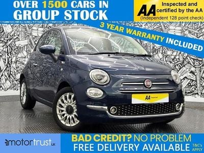 Used Fiat 500 Lounge 69 HP (50 kW) 2018 Blue Hatchback