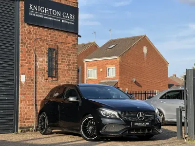 Used Mercedes A200 AMG line 136 HP (100 kW) 2018 Black Hatchback