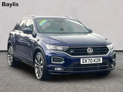 Used VW T-Roc R-line 150 HP (110 kW) 2020 Blue SUV