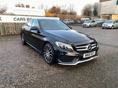 Used Mercedes C220 AMG line 170 HP (125 kW) 2018 Black Sedan