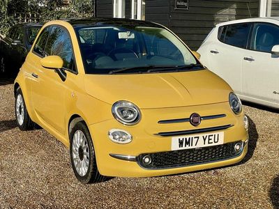 Yellow Used 2017 Fiat 500 Lounge Hatchback | £4,970 (Good price)