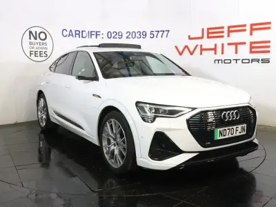 Used Audi e-tron Comfort 300 kW (408 HP) 2020 White SUV
