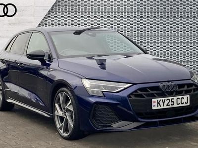 Used Audi A3 Black Edition 150 HP (110 kW) 2025 Blue Hatchback