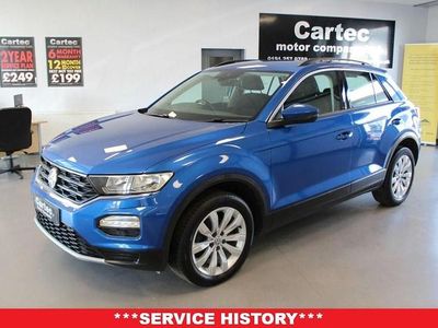 Used VW T-Roc SE 115 HP (84 kW) 2020 Blue SUV