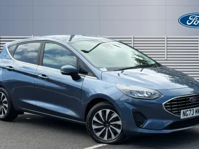 Used Ford Fiesta Titanium 125 HP (91 kW) 2023 Blue Hatchback