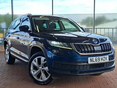 Used Skoda Kodiaq 150 HP (110 kW) 2019 Blue SUV