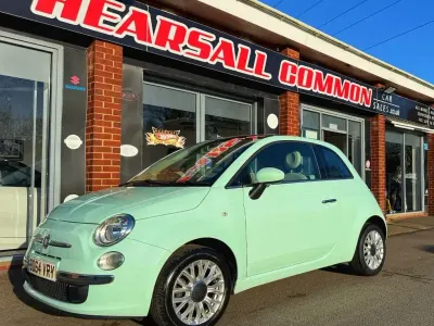 Used Fiat 500 Lounge 69 HP (50 kW) 2014 Green Hatchback