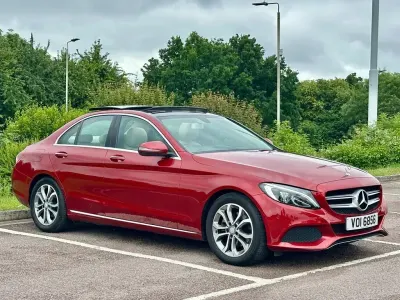 Used Mercedes C220 Premium 170 HP (125 kW) 2017 Red Sedan