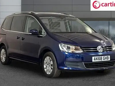 Used VW Sharan SE 150 HP (110 kW) 2018 Blue MPV