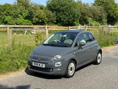 Used Fiat 500 Lounge 69 HP (50 kW) 2018 Grey Hatchback