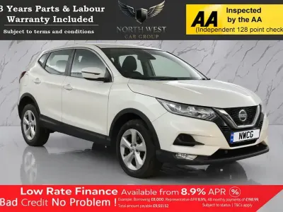 Used Nissan Qashqai Acenta Premium 115 HP (84 kW) 2018 White SUV