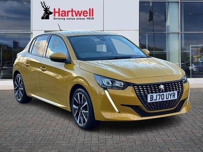 Yellow Used 2020 Peugeot 208 Allure Hatchback | £10,599 (Fair price)