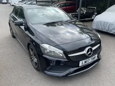 Used Mercedes A160 AMG line 102 HP (75 kW) 2017 Black Hatchback