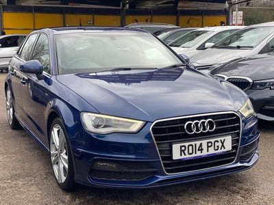 Used Audi A3 Sportback S-Line 2014 Blue Hatchback