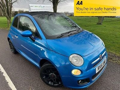 Used Fiat 500C S 69 HP (50 kW) 2015 Blue Cabriolet