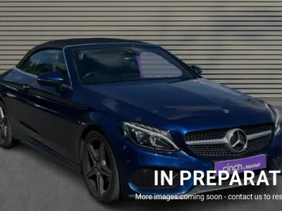 Used Mercedes C220 AMG line 170 HP (125 kW) 2017 Blue