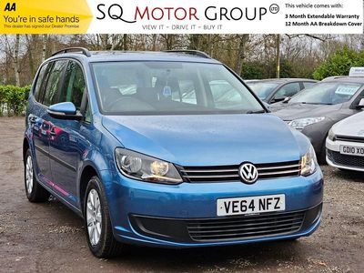 Begagnad VW Touran S 105 HK (77 kW) 2014 Blå Minibuss