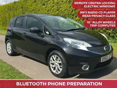Used Nissan Note Acenta 80 HP (58 kW) 2013 Black Hatchback