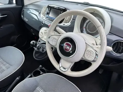 Used Fiat 500 Lounge 69 HP (50 kW) 2018 Grey Hatchback