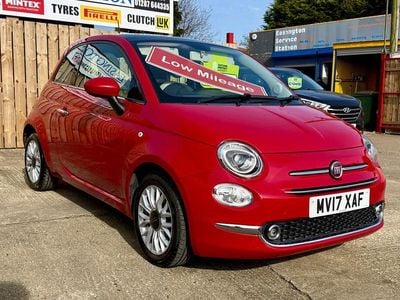 Used Fiat 500 Lounge 69 HP (50 kW) 2017 Red Hatchback