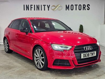 Used Audi A3 Sportback Black Edition 150 HP (110 kW) 2018 Red Hatchback